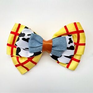 Toy Story Clip-In Hair Bow, Sheriff Woody/Jessie Cosplay Costume Disneybound